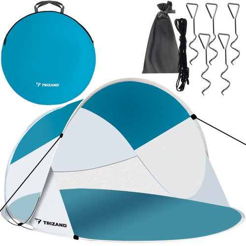 Selvudfoldende Strandtelt Med Myggenet Til Personer 190x120x90 - Trizand Camping  - 5904576552473