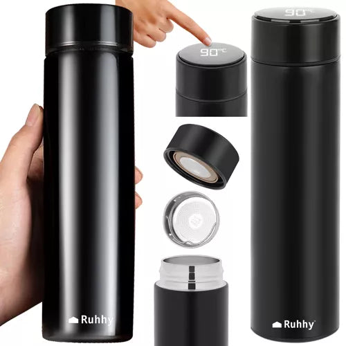 Termokop 500ml Med Temperaturdisplay Hold Drikken Perfekt - Ruhhy Camping  - 5900779949270