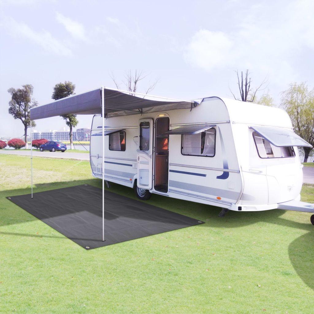 Antracit Telttæppe 250 400 Grå - Boligcenter Camping  - 8718475559955