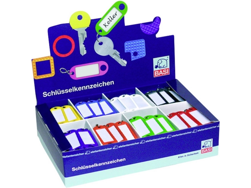Basi Nøglering 8500 9010 Farvet 200 Stk Set - Basi Camping  - 4026434002584