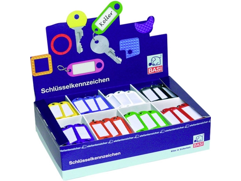 Basi Nøglering 8500 9000 Farvet 200 Stk Set - Basi Camping  - 4026434002577
