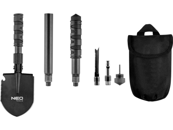 Neo Tools Neo Multifunktionel Overlevelsesskovl 8in1 122 - Neo Tools Camping  - 5907558454048