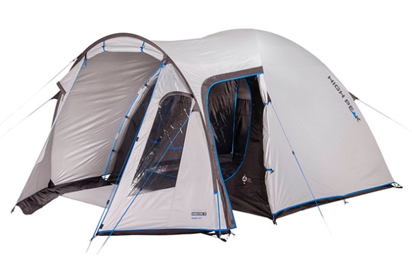 Sort High Peak Tessin Climate Protection Camping Hård Ramme Kupel Igloo Telt Personer Blå Grå - High Peak Camping  - 4001690102285