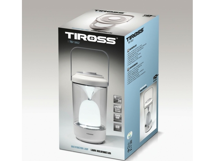 Tiross Tiross Camping Lamp Ts1982 Led Med Power Bank Funktion 1982 - Tiross Camping  - 5901698506780