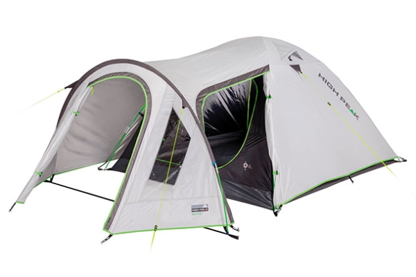 High Peak Kira Camping Hård Ramme Tunneltelt Personer Grå - High Peak Camping  - 4001690103701