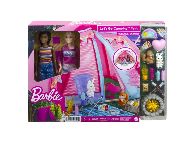 Barbie Camping Tent Dolls Brooklyn Malibu - Barbie Camping  - 0194735048069