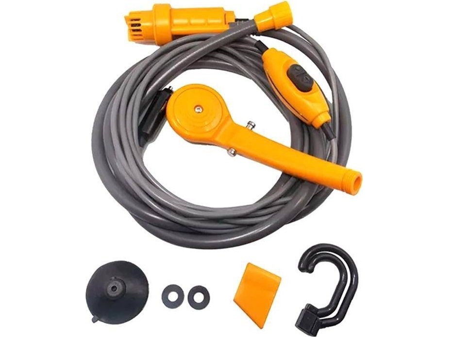 Aptel Turistbruser Med Bærbar Pumpe 60w 12v Ag242b - Aptel Camping  - 5907621828394