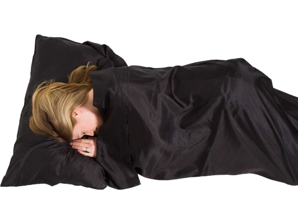 Sort Lifeventure Silk Ultimate Sleeping Bag Liner Mummy Black - Lifeventure Camping  - 5031863656504