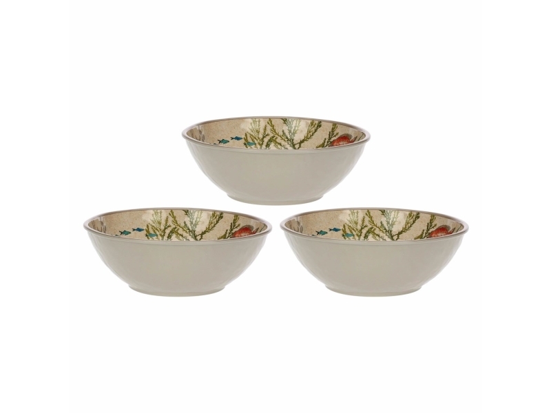 Sea Life Melamine Round Salad Bowl - Vilde Camping  - 8021918008225