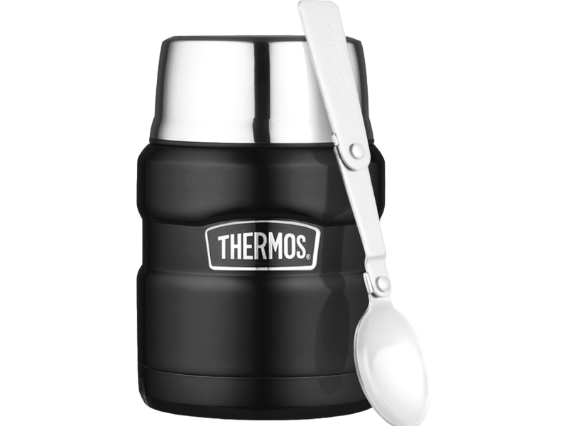 Stålmattermos King Mattsvart - Thermos Camping  - 5010576912459