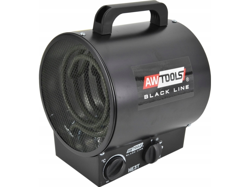 Tools Tuba Elektrisk Varmeapparat 2kw Juodas Line - Awtools Camping  - 5903678624460