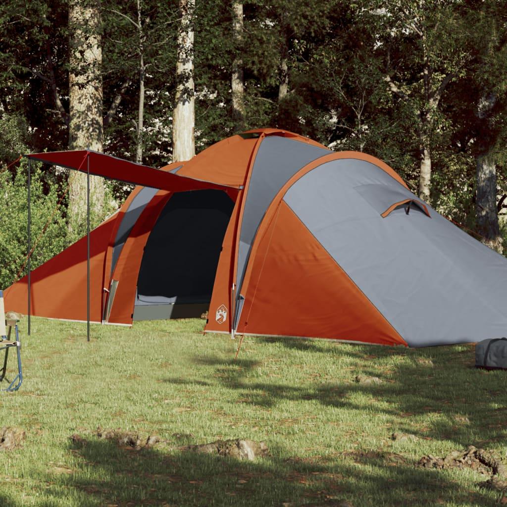 Personers Familietelt Vandafvisende Grå Orange - Camping  - 8721012208131