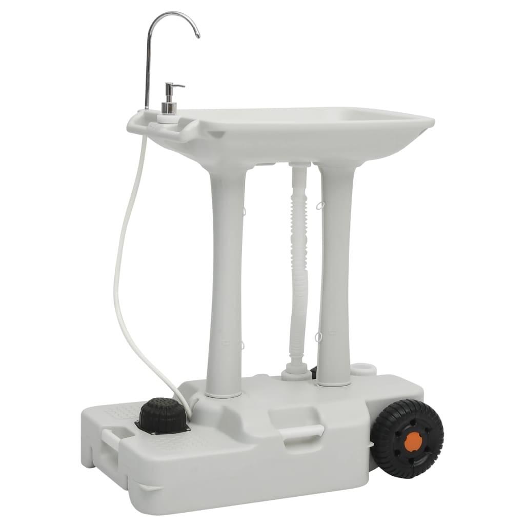 Grå Campinghåndvask Med Dispenser - Boligcenter Camping  - 8720286178874