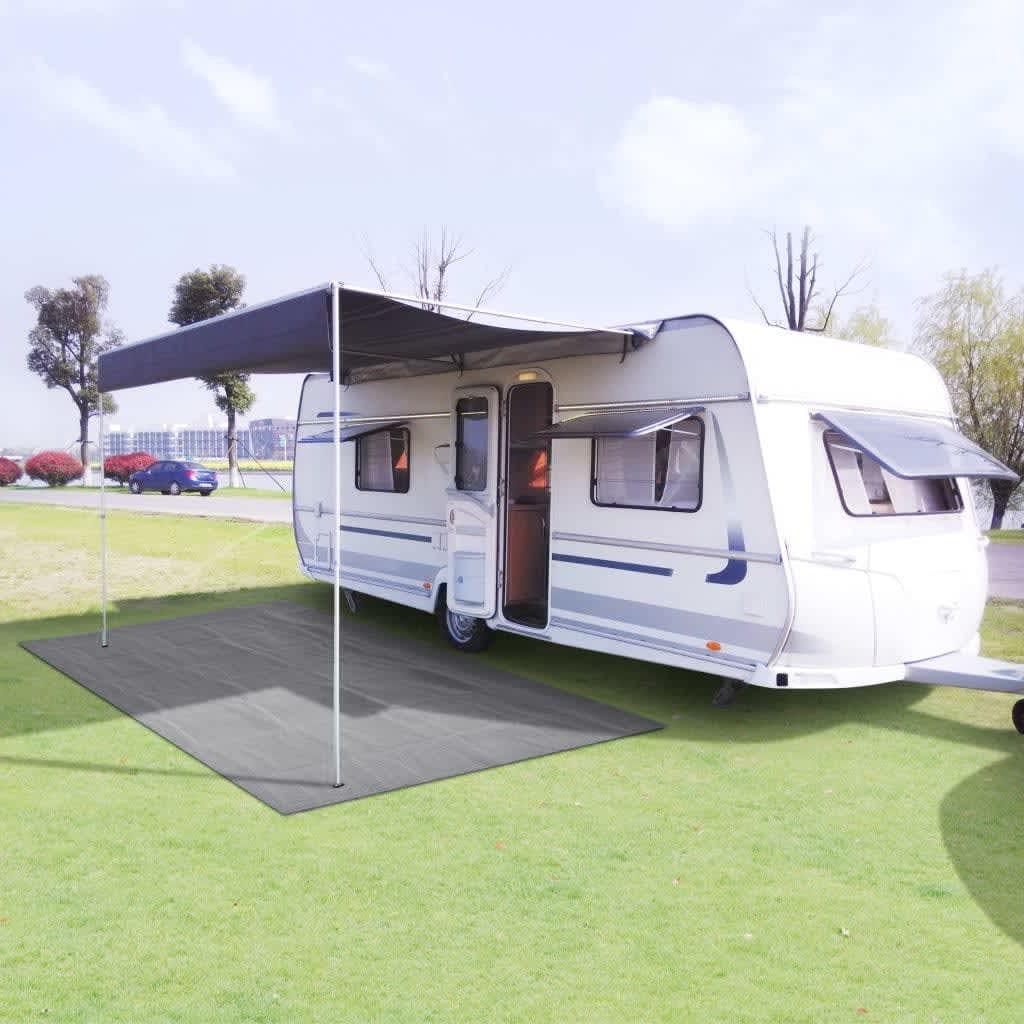 Grå Telttæppe 250x400 Lyse - Boligcenter Camping  - 8720286184820