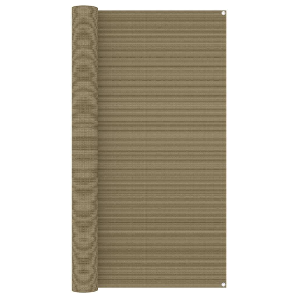 Gråbrun Telttæppe 200x400 - Boligcenter Camping  - 8720286093016