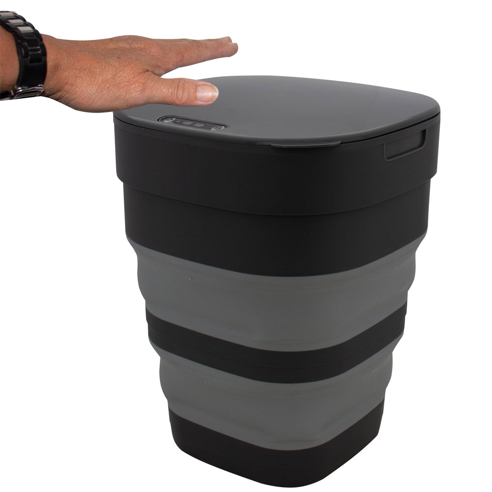 Foldbar Affaldsspand Med Infrarød Sensor - Eurotrail Camping  - 8718685020429