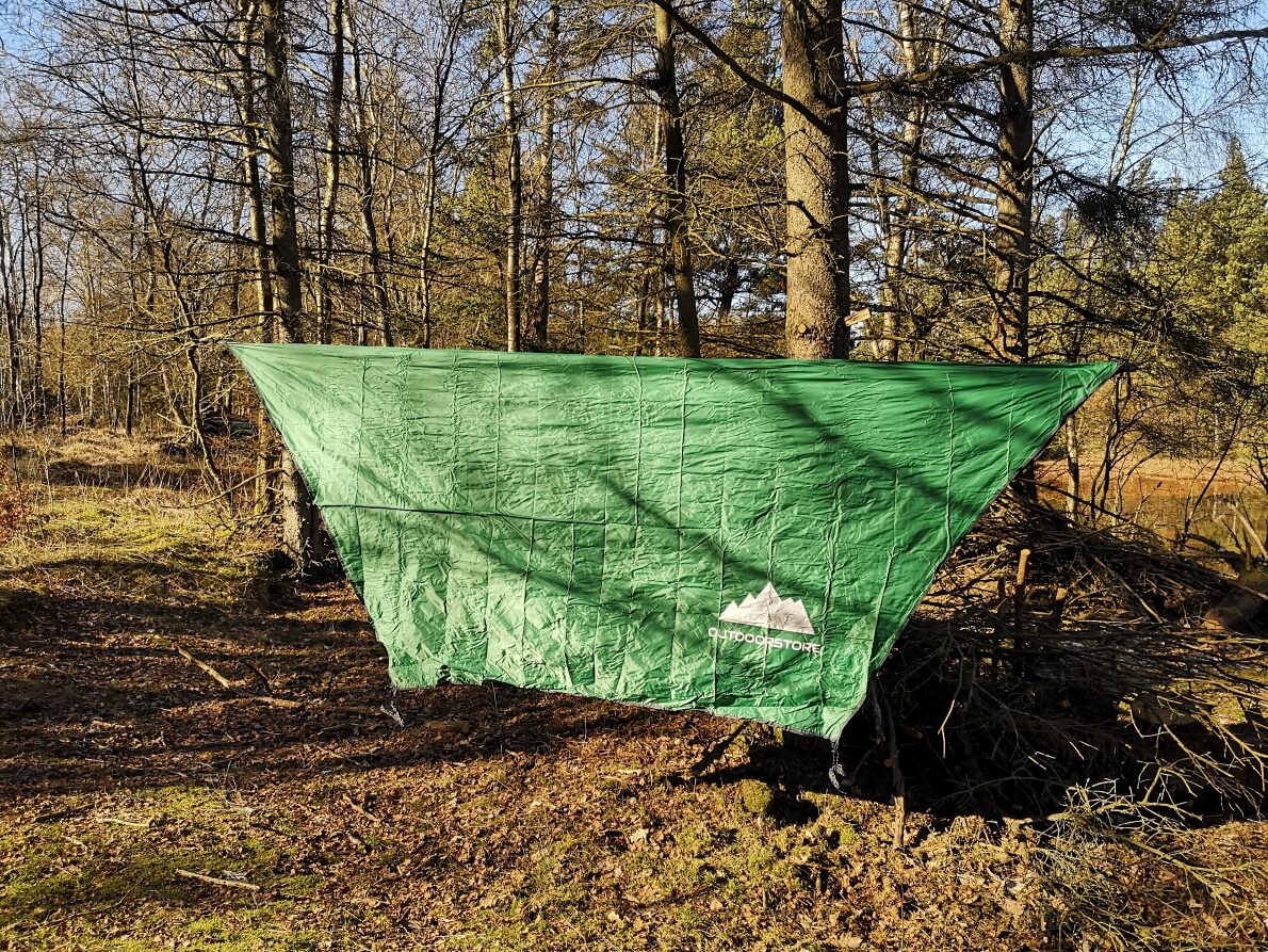 Grøn Smart Tarp Oliven - Outdoorstore Camping  - 1233445104500