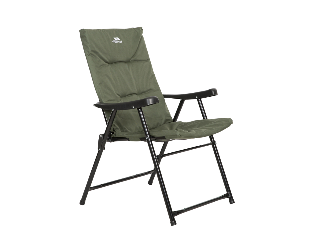 Trespass Paddy Camping Stol Foldbar Stål Ramme Oliven - Trespass Camping  - 5045274834826