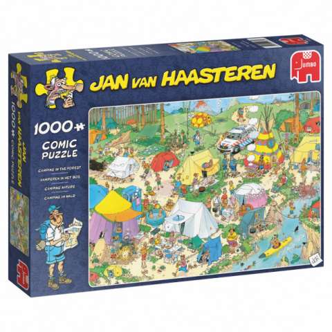 Jan Van Haasteren: Camping Skoven 1000 Brikker - Camping  - 8710126190869