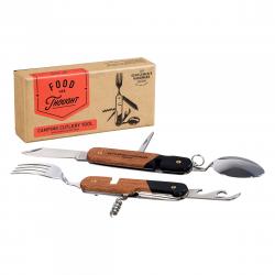 Gentlemen Hardware Camping Cutlery Tool Wood Multitool - Camping  - 840214800535