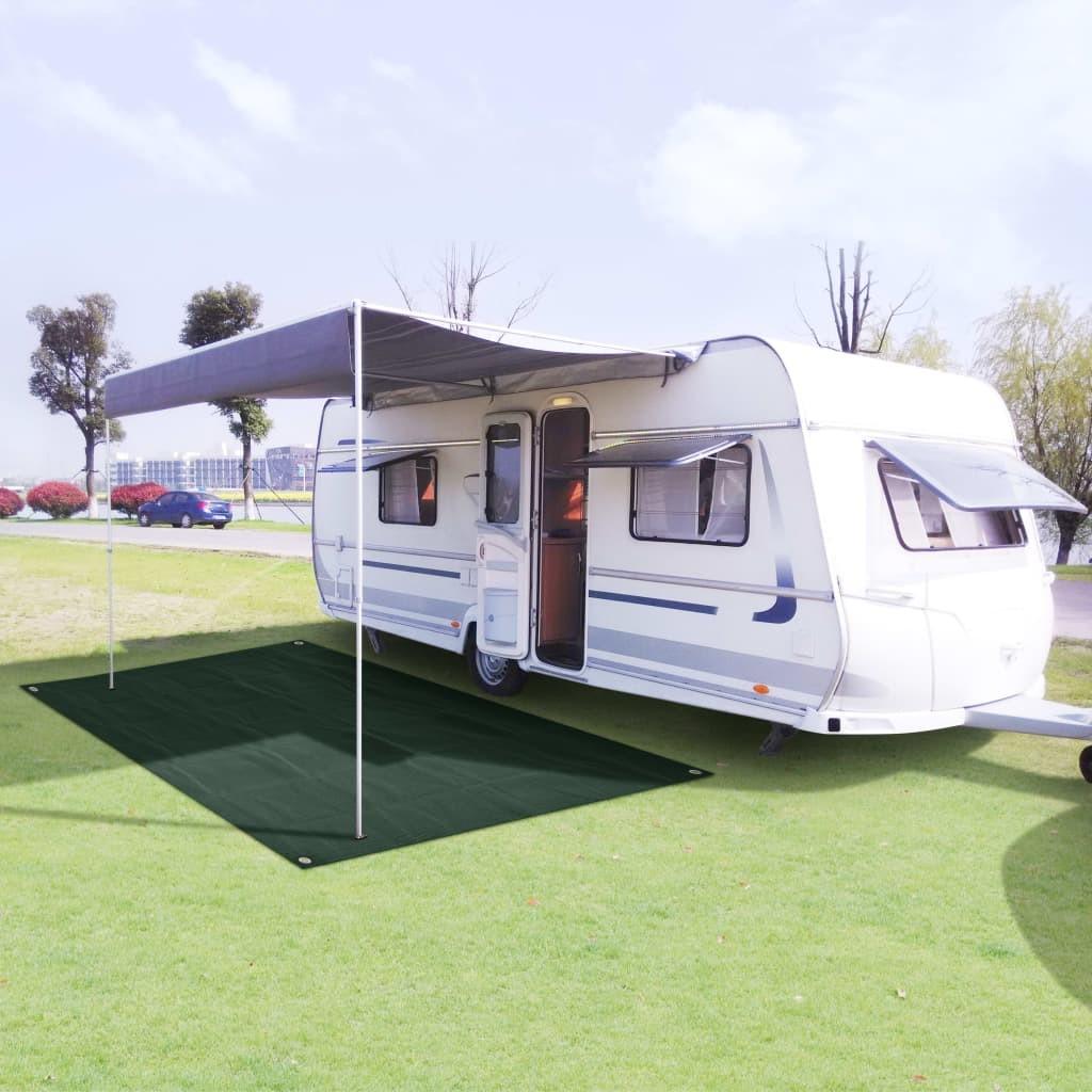 Grøn Telttæppe 400x700 Hdpe Mørke - Boligcenter Camping  - 8720286092774