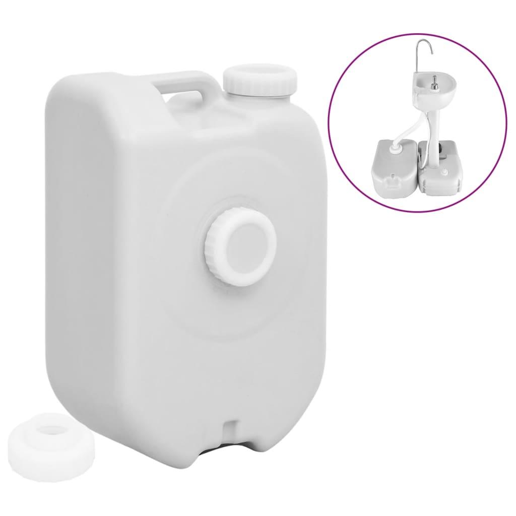 Bærbar Vandtank Med Adapter Grå - Boligcenter Camping  - 8720845782528