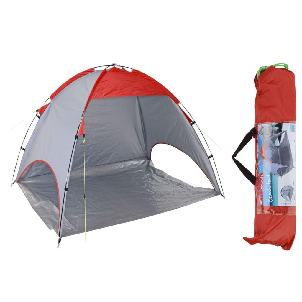 Probeach Strandtelt 220x120x115 Rød Grå - Probeach Camping  - 8719987592171