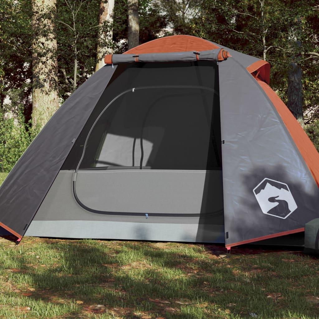Personers Kuppeltelt Vandafvisende Orange - Camping  - 8721012207974