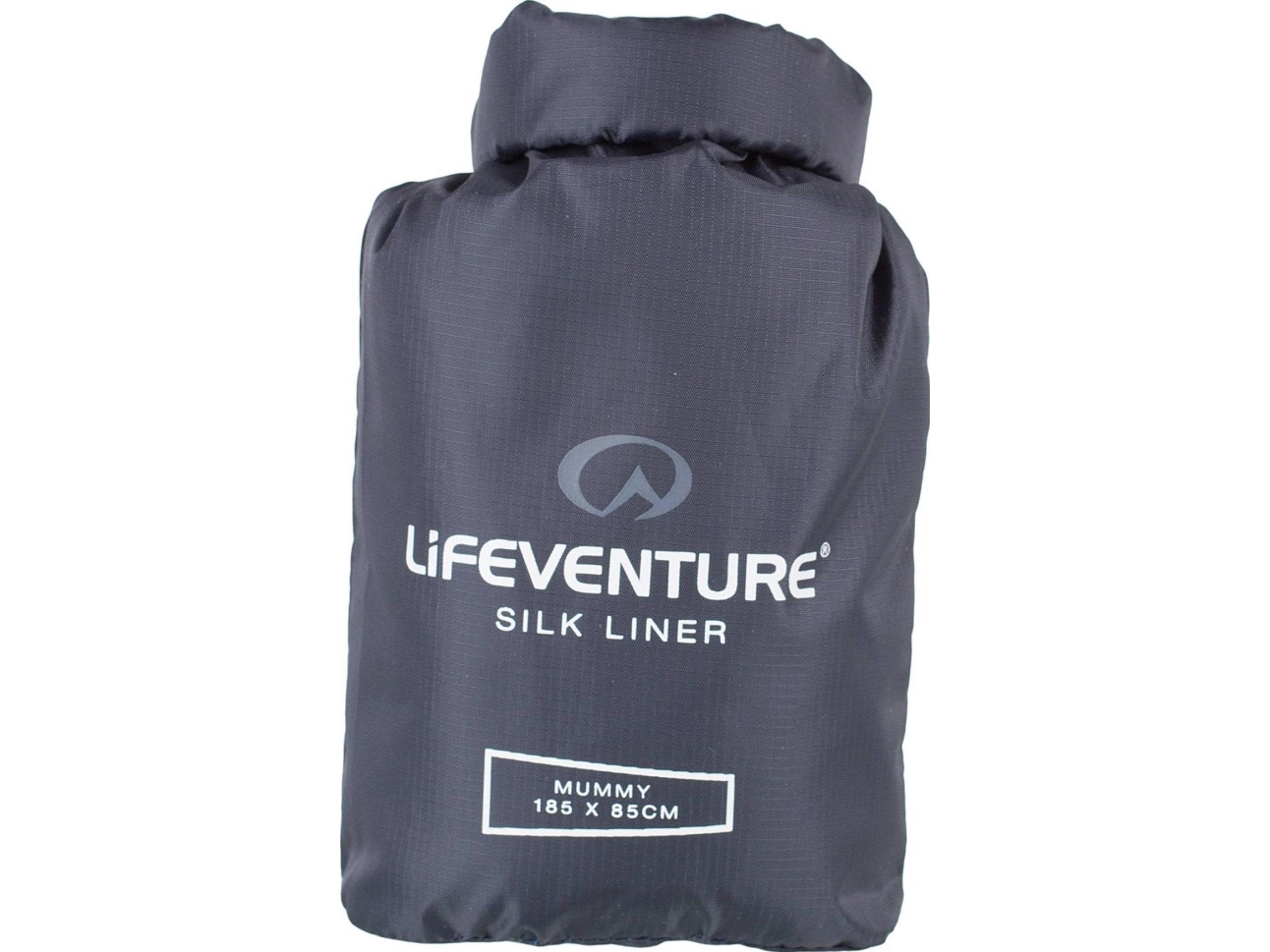 Lifeventure Silk Sleeping Bag Liner Mummy Grey - Lifeventure Camping  - 5031863656153