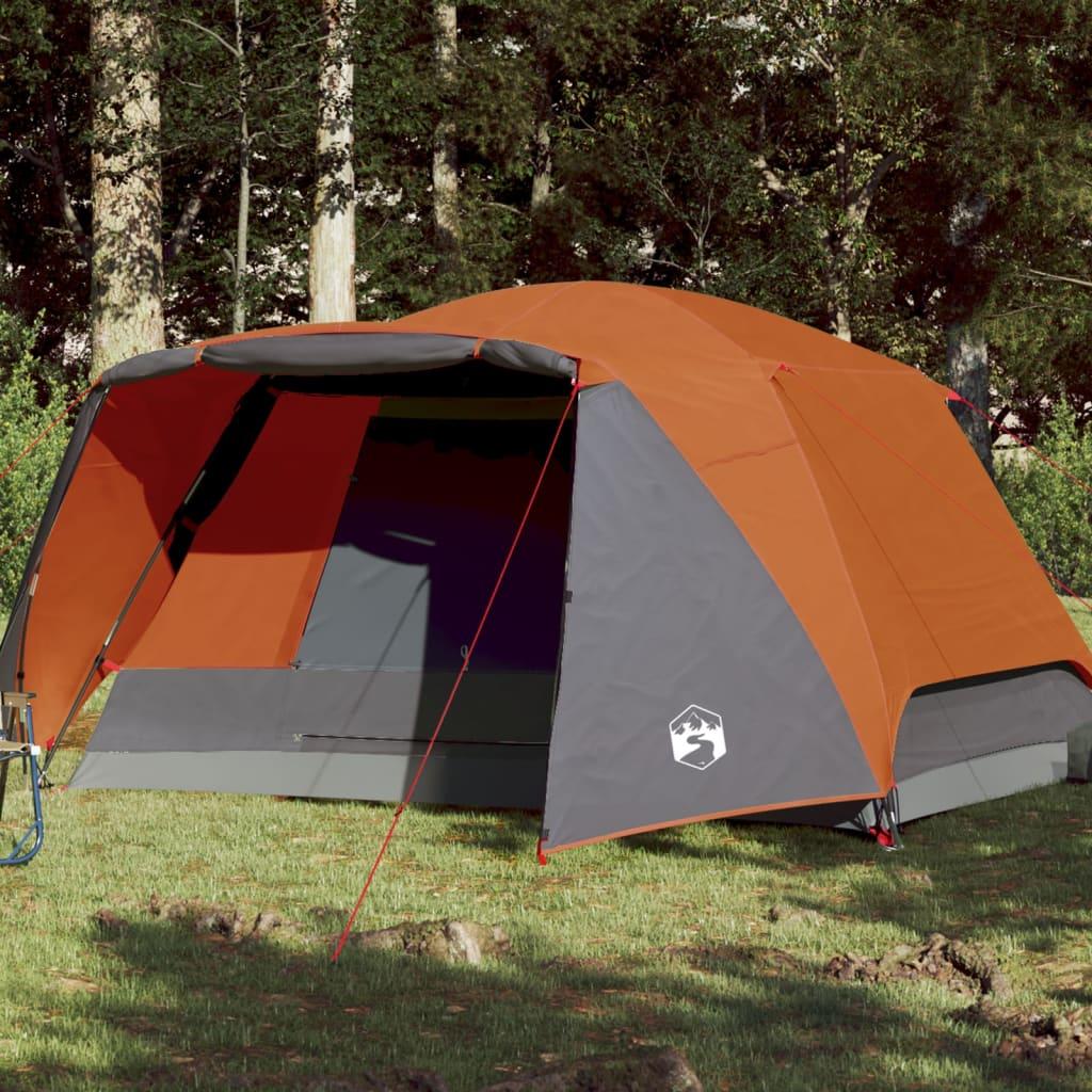 Personers Campingtelt Med Fortelt Vandafvisende Orange - Camping  - 8721012208858