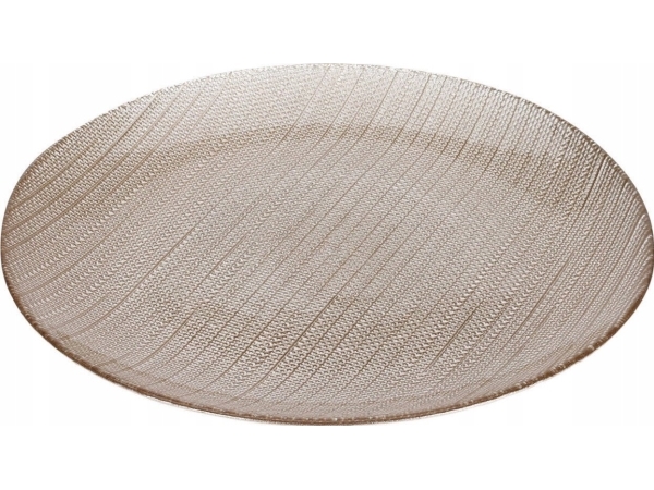 Home Styling Collection Szklany Talerz Deserowy Karneol - Camping  - 8721037042956
