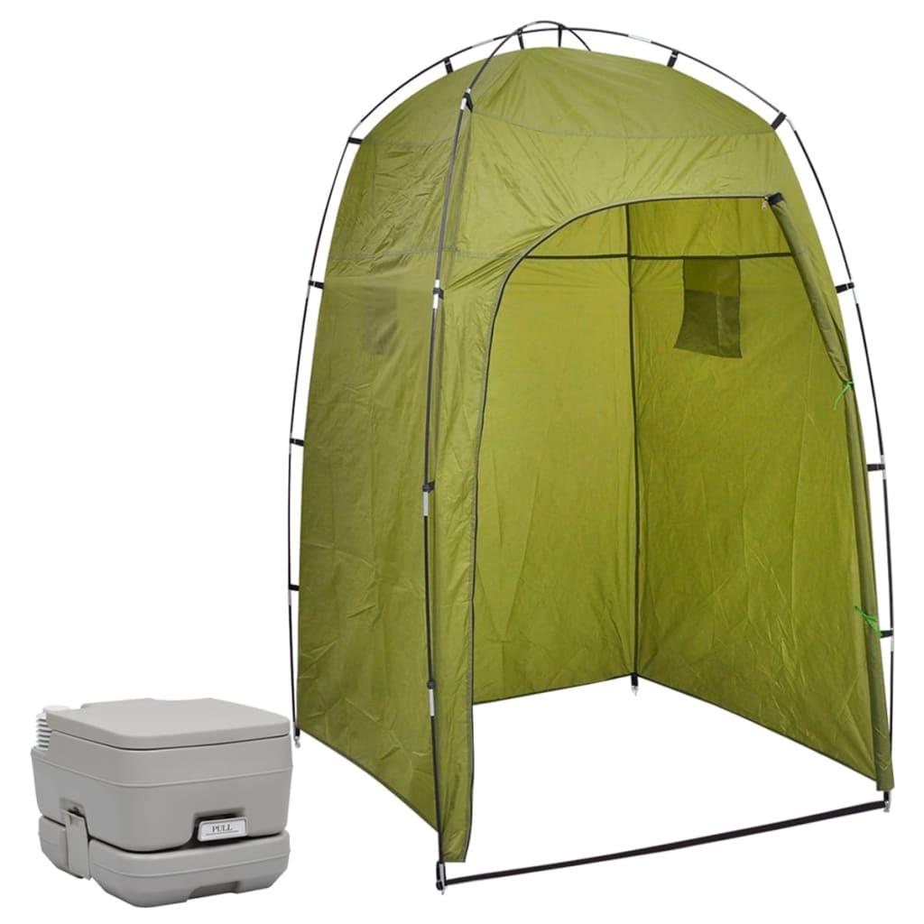 Bærbart Campingtoilet Med Telt - Boligcenter Camping  - 8720286639917