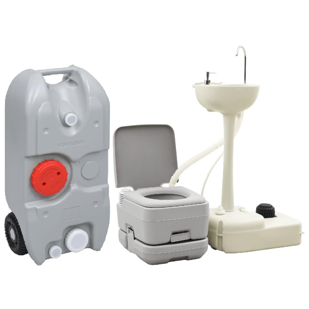 Transportabelt Campingtoilet Håndvask Med Vandbeholder - Boligcenter Camping  - 8720845722968