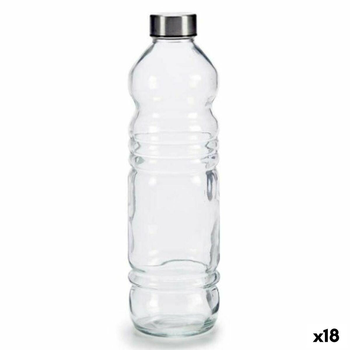Glasflaske Gennemsigtig Sølvfarvet Glas Enheder - Vivalto Camping  - 4899888628590