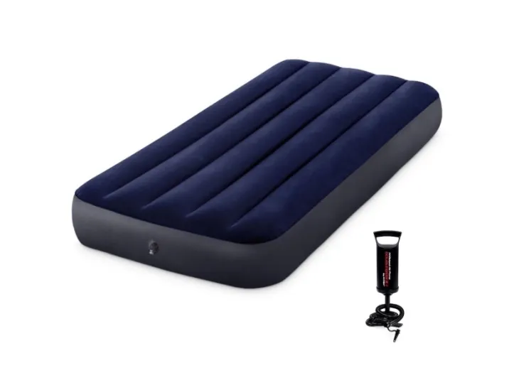 Intex Klassisk Downy Luftmadras 76x191x25 - Intex Camping  - 6941057412436