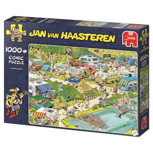 Jan Van Haasteren Campingkaos Puslespil - 1000 Brikker