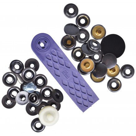 Sort Prym Sport Camping Trykknapper Oxyd 15mm Stk - Prym Camping  - 4002273902001