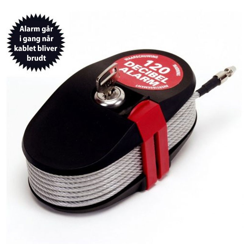 Kabellås Med Alarm - Dingadget Camping  - 9461224