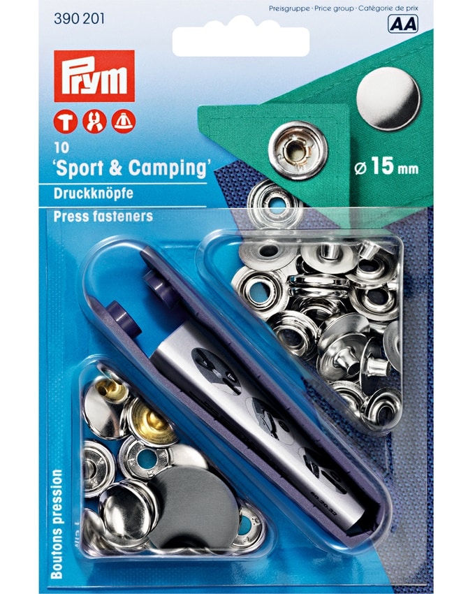 Trykknapper Sølv Sport Camping - Prym Camping